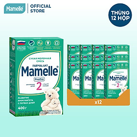 Thùng 12 hộp Sữa bột công thức Mamelle Pro Bio Số 2 cho trẻ từ 6 đến 12 tháng hộp 400g/hộp