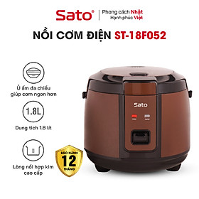 Nồi Cơm Điện SATO 18F052 1.8L - Hàng Chính Hãng