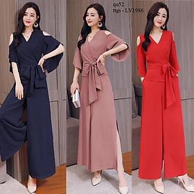 LV1986 SET NỮ PHỐI QUẦN CÁCH ĐIỆU