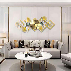 Mua Đồng hồ treo tường nghệ thuật SENCOM hình lá gingko decor trang trí nhà cửa mã 2112