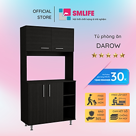 Tủ phòng ăn gỗ hiện đại SMLIFE Darow  | Gỗ MDF dày 17mm chống ẩm | D95xR40xC180cm