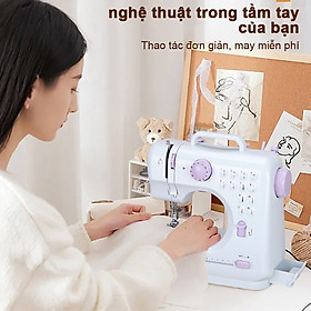 Bộ máy may , máy khâu mini gia đình đa năng có vắt sổ kèm đủ phụ kiện hàng chất lượng cao