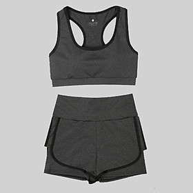 Bộ đồ tập Gym nữ - Set quần đùi và áo Bra thể thao