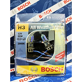 Bóng Đèn Tăng Sáng Bosch H3 12V 55W All Weather 2900K (Hộp 2 bóng)