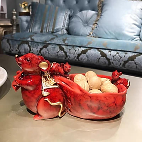 Mua TƯỢNG DECOR CHÚ CHUỘT Dễ THƯƠNG ĐỰNG BÁNH  KẸO-ĐỒ DÙNG TIỆN LỢI-TRANG TRÍ PHONG CÁCH BẮC ÂU