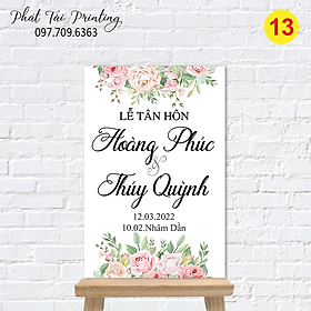 Bảng Welcome trang trí đám cưới MS 13