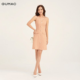 Đầm sát nách nắp túi GUMAC DB126