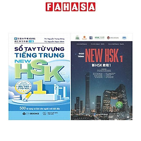 Sách - Combo Sách Giáo Trình New HSK 1 + Sổ Tay 500 Từ Vựng Cơ Bản Cho Người Mới Bắt Đầu - Chuẩn HSK 3.0 (Bộ 2 Cuốn)