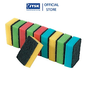 Mua Xơ/mút rửa chén bát | JYSK Kaluka | bộ 10 chiếc | polyester/nylon | R6xD8xC3cm