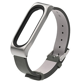 Mua Dây đeo thay thế cho Xiaomi Miband 3 và 4 MB14 da PU thời trang