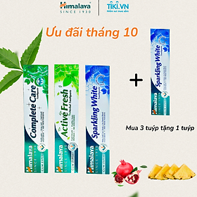 Set 3 kem đánh răng chăm sóc răng miệng Himalaya 100g sản phẩm TẶNG 1 Kem