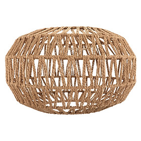 Woven Pendant Lamp Shade Chandelier Light Fixture for Kitchen Cafe Teahouse