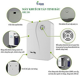 Máy khuếch tán tinh dầu Oricen - Ori200T (màu trắng) phun tự động