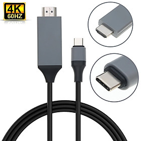 Mua Dây Cáp Chuyển Đổi USB Type-C To HDMI 4K 60Hz Dài 1.8M - Thiết Kế Cắm Và Chạy  Chất Liệu Siêu Bền  Dùng Cho Macbook/Mac Mini/Ipad Pro/Ipad Air/Ipad Mini/Surface Laptop/Surface Pro/Surface Go/Surface Book/Laptop/Điện thoại – Hàng Chính Hãng