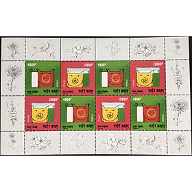Bộ Tem Sưu Tầm Việt Nam Chủ Đề Tết Kỷ Hợi 2018 - Bloc 8 Con Stamp