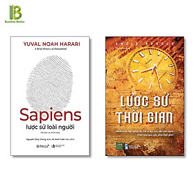 Combo 2 Tác Phẩm Lịch Sử: Sapiens – Lược Sử Loài Người + Lược Sử Thời Gian – Tặng Kèm Bookmark Bamboo Books