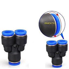Mua Đầu nối nhanh khí nén chữ Y  đầu cút nối nhanh khí nén PY chia 2 ngã cắm nhanh ống khí