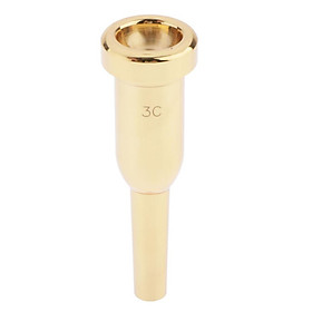 TRUMPET MOUTHPIECE Size 3C - or GOLD Plated Finished - Trumpet