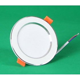 Mua Đèn Âm Trần 3 Màu 5W Viền Vàng/Bạc  Đèn Trang Trí Phòng Ngủ  Khách Sạn  Đèn Led Downlight Đổi Màu Hàng Chính Hãng