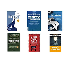combo 6 cuốn sách :+ Báo cáo tài chính + Bí mật thành công của những người bán hàng xuất sắc + Marketing du kích + Dẫn dắt bản thân, đội nhóm và tổ chức vươn xa + Tuyệt chiêu phòng chống rắc rối trên mạng dành cho doanh nghiệp + Bảy bước tới thành công QP