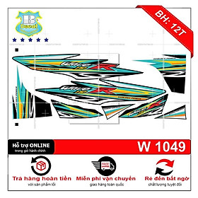 Tem rời dành cho wave R 110 xanh đen