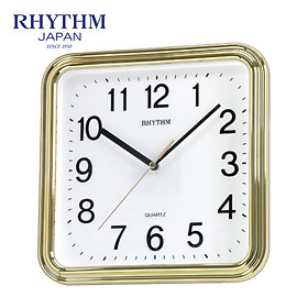 Mua Đồng Hồ Treo Tường Rhythm CMG466NR18 - Vàng (25.0 x 25.0 x 4.5 cm)