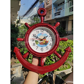 Đồng Hồ Treo Tường Hình Mỏ Neo 37x30cm