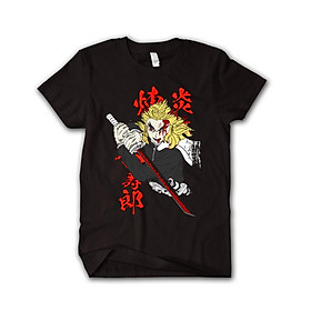 Áo thun in hình Rengoku Burning Kimetsu No Yaiba giá TỐT