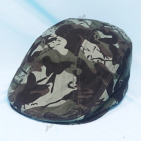 Nón beret bít đuôi, thiết kế mỏ vịt độc đáo, quà tặng cho người trung niên, vòng đầu 58cm - Hạnh Dương