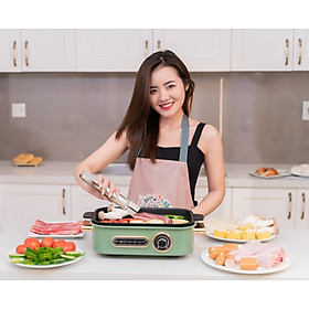Mua Nồi lẩu điện đa chức năng 4 khay rời riêng biệt lẩu  nướng  hấp  làm bánh