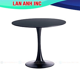 Mua Bộ bàn ăn cafe văn phòng tròn tulip 4 ghế nhựa đúc tựa lưng cao xếp chồng đẹp hiện đại giá rẻ LA-BBA16
