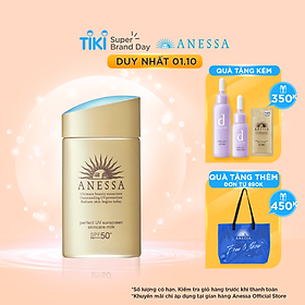 Kem chống nắng dưỡng da dạng sữa bảo vệ hoàn hảo Anessa Perfect UV Sunscreen Skincare Milk SPF 50+ PA++++ 60ml