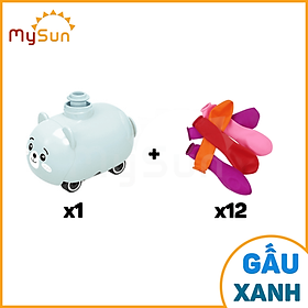 Đồ chơi bơm thổi bong bóng bay mini bằng tay phóng xe ô tô cho bé giải trí MySun