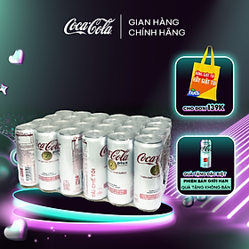 Thùng/Lốc 24 Lon Nước Ngọt Giải Khát Có Ga Coca-Cola Plus (Foshu) 320ml/Lon Sale 4.4 Coca-Cola Official Store