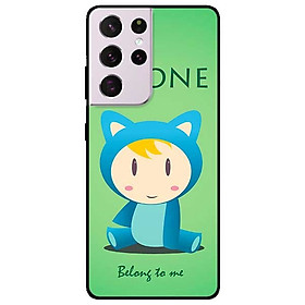 Ốp lưng dành cho Samsung Galaxy S21 Ultra mẫu Mèo Xanh