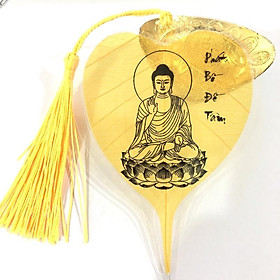 Mua Lá Bồ Đề Tâm Phật  Được Chế Tác Từ Lá Bồ Đề Thật  Mang Lại May Mắn Bình An