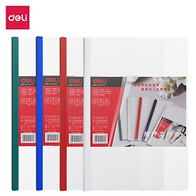 File Rút Gáy A4 15Mm Deli, Xanh Dương/Xanh Lá/Đỏ/Vàng - 2 Chiếc - E5532