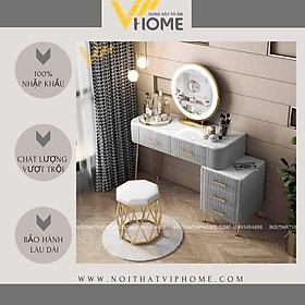 Mua Bàn trang điểm  bàn phấn kèm gương tích hợp đèn LED kèm nút cảm ứng thông minh và ngăn kéo để đồ tện lợi BTD-8035