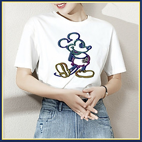 Áo thun in chuột mickey họa tiết cực cool