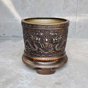 Mua Bát hương bằng đồng đường kính 20cm  bát hương đồng