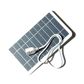 5V Small Solar Panel with USB DIY Monocrystalline Silicon Solar Cell Waterproof Camping Portable Power Solar Panel