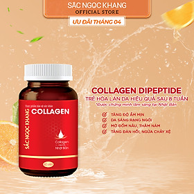 Viên uống Collagen Sắc Ngọc Khang thế hệ mớI Hộp 60 viên giúp sáng da, giảm nếp nhăn - đốm nâu, nuôi dưỡng và làm đẹp da , tóc, móng