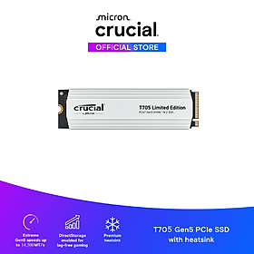 Mua SSD Crucial T705 with limited edition white heatsink M.2 PCIe NVMe 4TB Gen5 - CT4000T705SSD5- HÀNG CHÍNH HÃNG