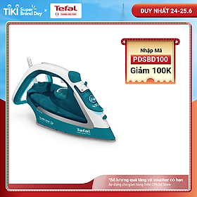 Bàn ủi hơi nước Tefal FV5737E0 2500W - Mặt đế chống dính Durilium AirGlide ủi mọi loại vải - Chống bám cặn và chống nhỏ nước - Xuất xứ từ Pháp - Hàng chính hãng
