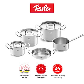 Bộ nồi Fissler Original Profi 5 món có quánh và chảo tay cầm-Hàng chính hãng