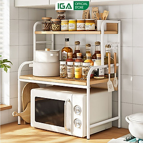 Kệ nhà bếp 3 tầng đa năng khung thép chống ghỉ phủ sơn tĩnh điện thương hiệu IGA - GM140-GM141
