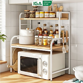 Kệ nhà bếp 3 tầng đa năng khung thép chống ghỉ phủ sơn tĩnh điện thương hiệu IGA - GM140 / GM141