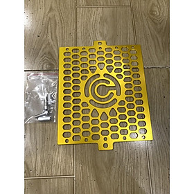 Che két nước xe satria và raider fi nhôm cnc màu vàng