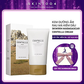 Kem Dưỡng hỗ trợ Trị Mụn Chiết Xuất Rau Má Skin1004 Madagascar Centella Asiatica 100 Cream 75ml Tặng kèm Nơ BERAV Handmade Annie Ribbon