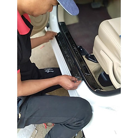 Ốp Bậc Cửa, nẹp bước chân Xe Toyota Vios 2014-2017, 2019- 2022, chất liệu Titan